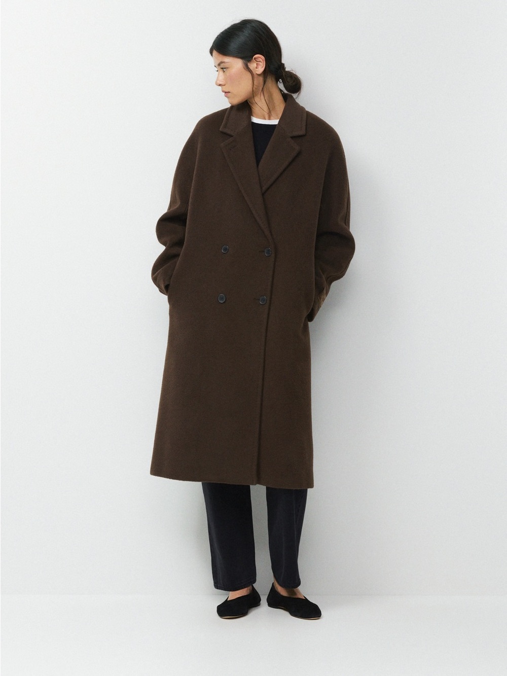 Aritzia Babaton THE SLOUCH COAT NEW Camel